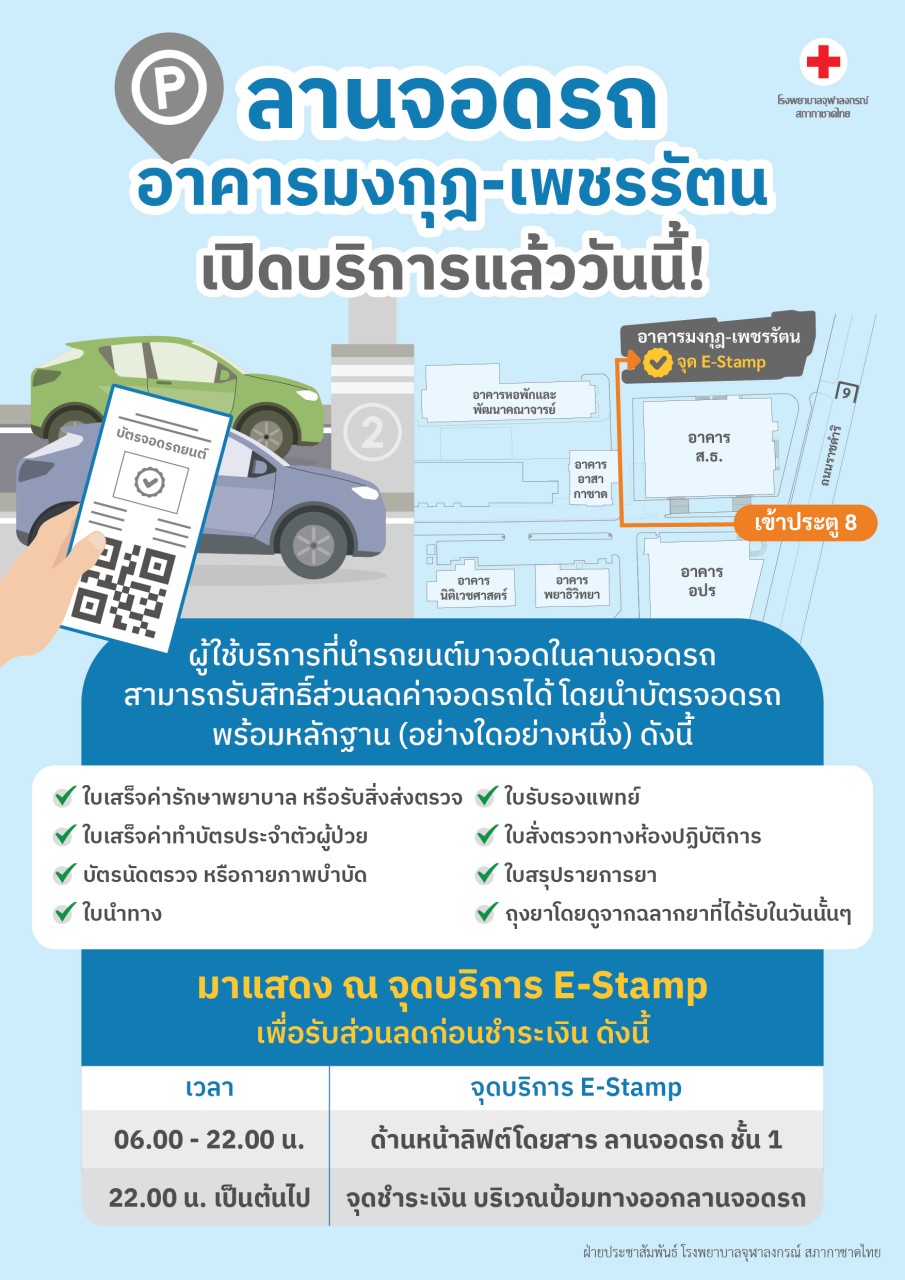 🅿️ ลานจอดรถอาคารมงกุฎ-เพชรรัตน เปิดบริการแล้ววันนี้! 🚗